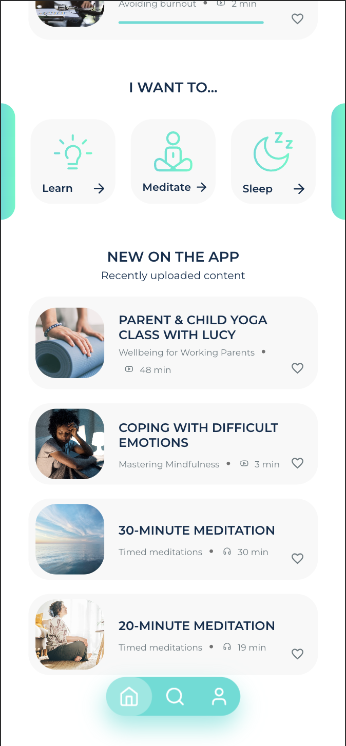 We Are Luminate : Plateforme de Santé Mentale et Bien-être - Screenshot 2